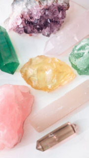 Healing Crystal Energy Collection for Spiritual Growth and Manifestation Wallpaper