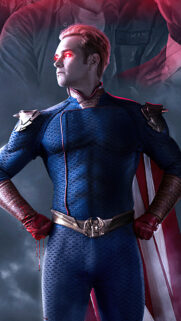 Homelander The Boys Intense Red Eyes Mobile Wallpaper