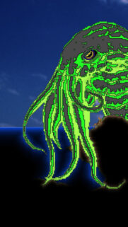 Cthulhu Inspired Pixel Art Terraria Style Mobile Wallpaper