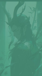 Elegant Dark Fantasy Forest Prince Mobile Wallpaper