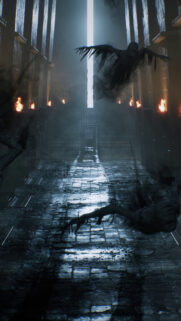 Dementor Dark Corridor Fantasy Mobile Wallpaper