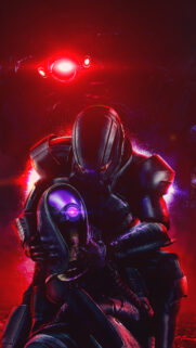 Mass Effect Sci-Fi Commander Shepard Mobile Wallpaper