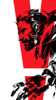 Venom Snake Metal Gear Solid V Abstract Red and Black Mobile Wallpaper