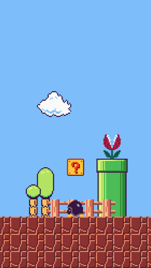 Pixel Art Platformer Level Mobile Wallpaper