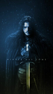 Jon Snow Game of Thrones Winter Has Come Mobile Wallpaper