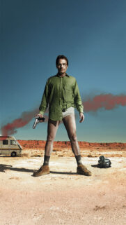 Walter White Desert Portrait High Resolution Mobile Wallpaper