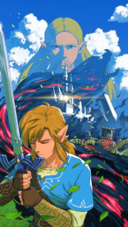 The Legend of Zelda Breath of the Wild Hero Mobile Wallpaper