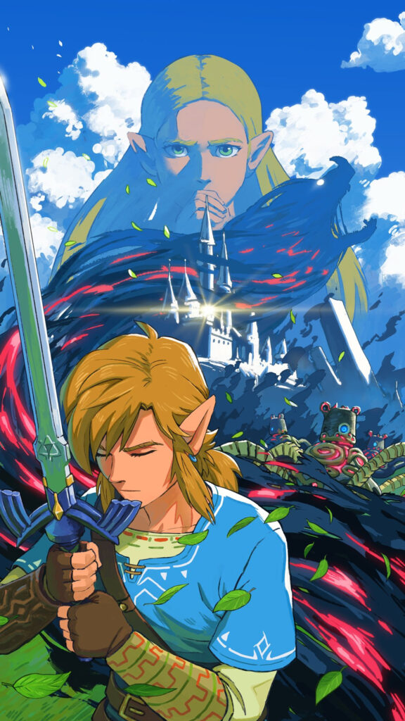 The Legend of Zelda Breath of the Wild Hero Mobile Wallpaper