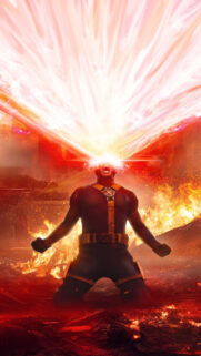 Cyclops Unleashing Optic Blast X-Men Mobile Wallpaper