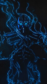 Blue Neon Sub-Zero Mortal Kombat Mobile Wallpaper
