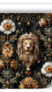 Majestic Leo Zodiac Sign Gold Luxury Aesthetic Wallpaper