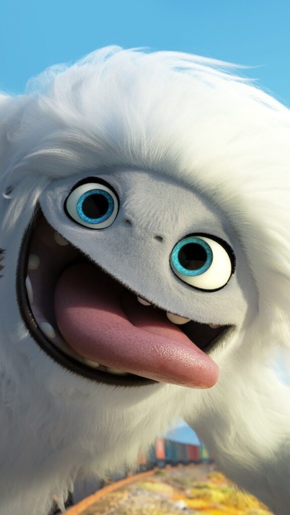 Everest from Abominable Cute Yeti Close Up Mobile Wallpaper