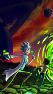 Rick and Morty Sci-Fi Adventure 4K Wallpaper