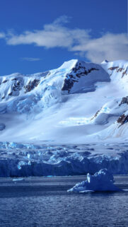 Majestic Antarctic Glacier and Iceberg Mobile Wallpaper