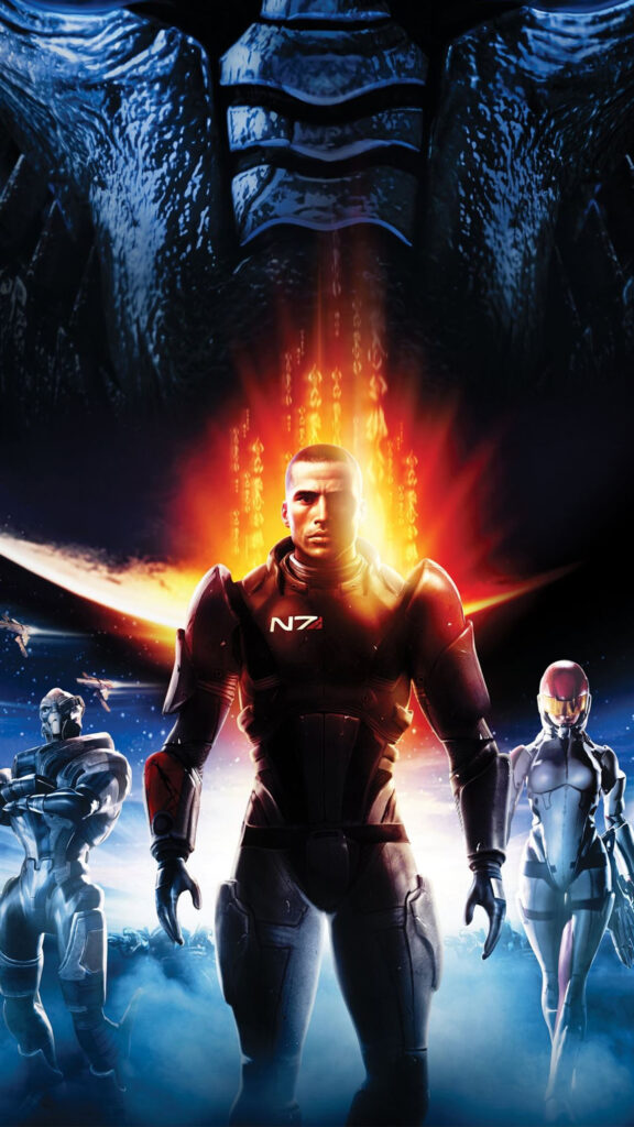 Mass Effect Commander Shepard Mobile Wallpaper