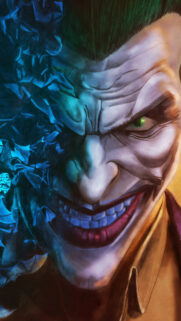 Stunning Split-Tone Clown Prince of Crime Mobile Wallpaper