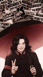 Michael Jackson Digital Illustration Mobile Wallpaper