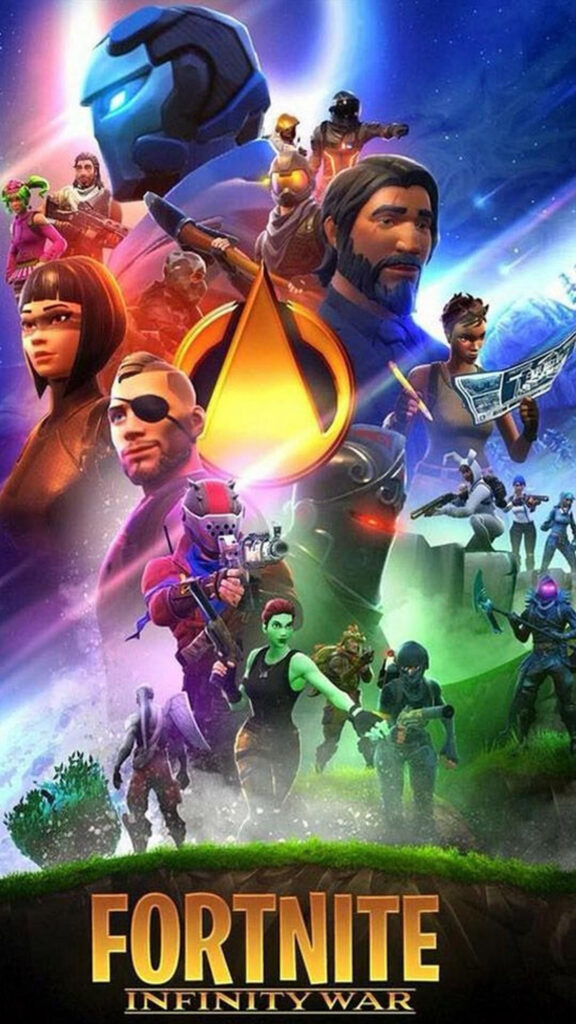 Fortnite Infinity War Crossover Concept Art Mobile Wallpaper