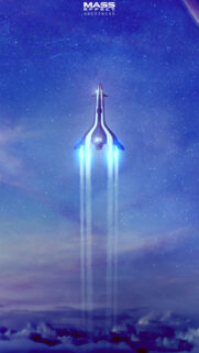 Tempest Spaceship Mass Effect Andromeda Mobile Wallpaper