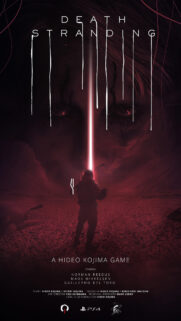 Death Stranding Red Landscape Silhouette Phone Wallpaper