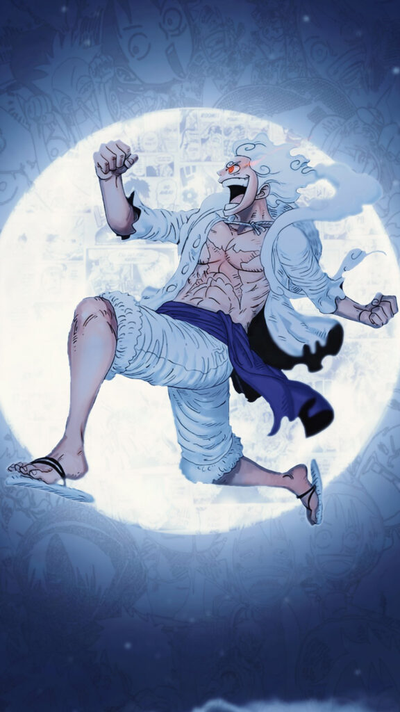 Gear 5 Monkey D Luffy Anime Art Mobile Wallpaper