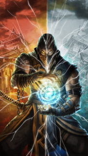 Sub-Zero and Scorpion Mortal Kombat Clash Mobile Wallpaper