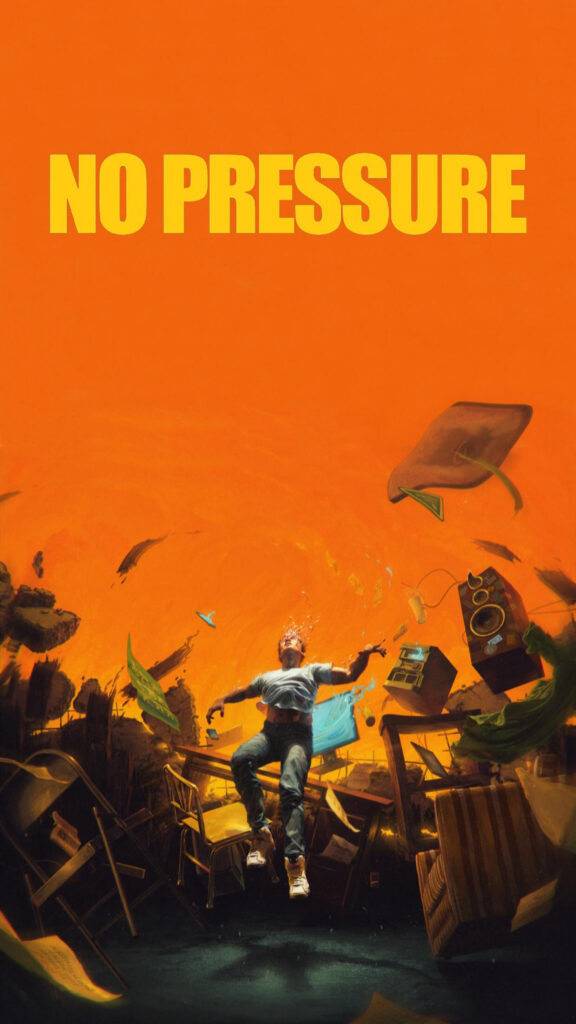 No Pressure Logic Album Art 4K Mobile Wallpaper