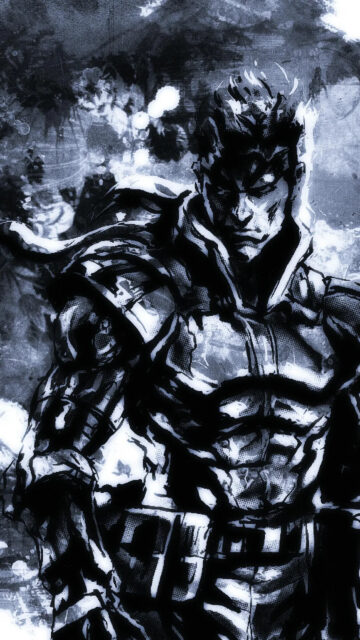 Metal Gear Solid Snake Stylized Gritty Art Mobile Wallpaper