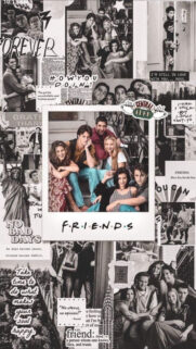 Friends TV Show Themed Collage Mobile Wallpaper