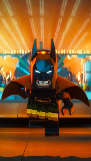 Lego Batman Cinematic Close-up 4K Mobile Wallpaper