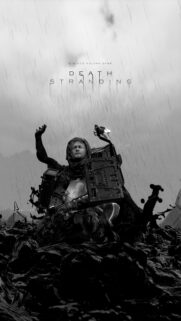 Sam Porter Bridges Monochrome Death Stranding Mobile Wallpaper
