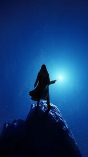 Mystical Wizard Casting Magic Spell Mobile Wallpaper