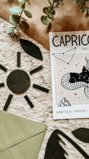 Ambitious Capricorn Zodiac Sign Aesthetic and Astrology Constellation Wallpaper
