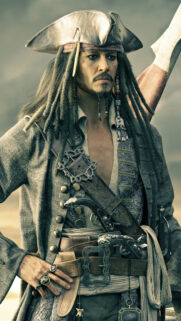 Captain Jack Sparrow Pirate Portrait Mobile Wallpaper