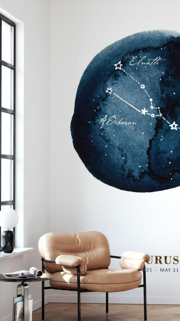 Taurus Constellation Aesthetic Earth Sign Minimalist Desktop Wallpaper