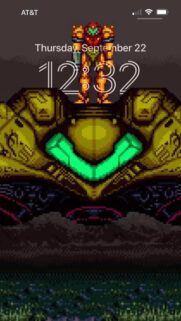 Pixel Art Samus Aran Super Metroid Mobile Wallpaper