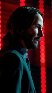 Keanu Reeves Cinematic Side Profile Portrait 4K Mobile Wallpaper