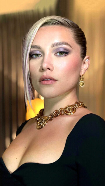 Florence Pugh Elegant Portrait 4K Mobile Wallpaper