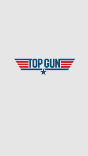 Minimalist Top Gun Logo Mobile Wallpaper