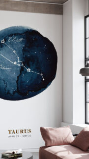 Taurus Zodiac Constellation and Earth Sign Spiritual Astrology Wallpaper