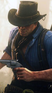 Arthur Morgan Revolver Ready Art Mobile Wallpaper