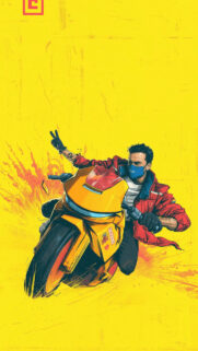 Logic Akira Style Motorcycle Riding Mobile Wallpaper