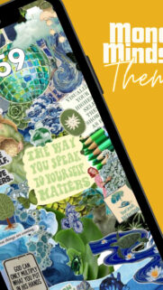 Abundance Mindset Vision Board for Manifestation and Growth Wallpaper
