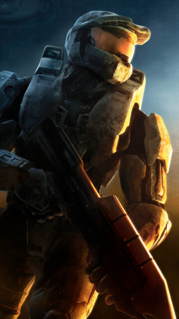Master Chief Spartan Combat Aesthetic Mobile Wallpaper