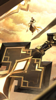 Zhongli Genshin Impact Stone Stele Mobile Wallpaper