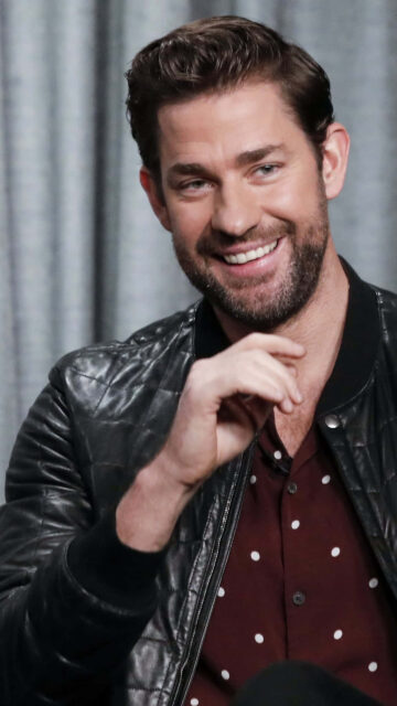 John Krasinski Smiling Portrait Mobile Wallpaper