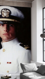 US Navy Officer Uniform Portrait Mobile Wallpaper