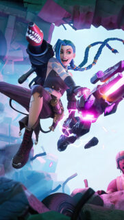 Jinx Arcane Chaotic Energy Mobile Wallpaper