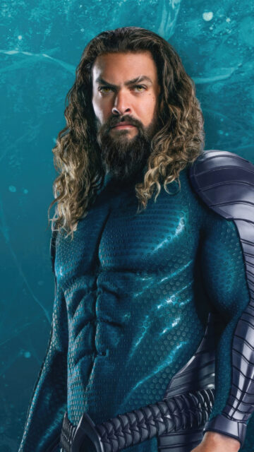 Aquaman Heroic Portrait Mobile Wallpaper