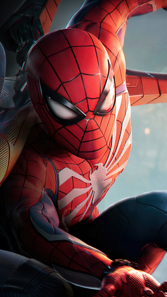 Spider-Man Cinematic Action Hero 4K Mobile Wallpaper